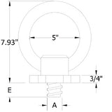 ACTEK AK48630 3/4-4.5 COIL SUPER EYEBOLT E=3/4 4,000 WLL