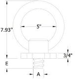 ACTEK AK48640 5,000 LBS 1-3.5 COIL SUPER EYEBOLT E=1